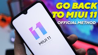 OFFICIAL WAY to Downgrade From MIUI 12 To MIUI 11  Fastboot Method [upl. by Saduj]