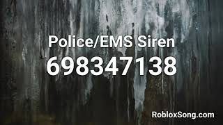 PoliceEMS Siren Roblox ID  Roblox Music Code [upl. by Adnara]