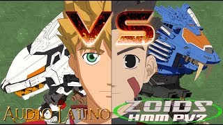 Blade Liger VS Liger Zero Bang Freiheit VS Bit Clode ZOIDS Latino [upl. by Odlavso]