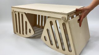 Woodworking Expandable Folding Table [upl. by Elicul]