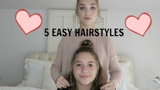 5 Easy Hairstyles [upl. by Jesus]