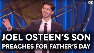 Joel Osteens son steps into spotlight at Lakewood Church [upl. by Esilehc]