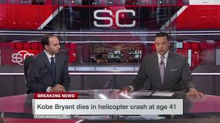 ESPN quotSportsCenterquot Breaking News Kobe Bryant Dead [upl. by Assenev823]