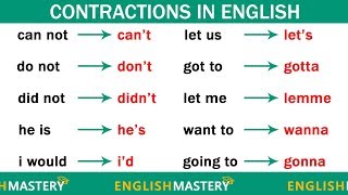 70 Contractions Every English Intermediate Learner MustKnow [upl. by Deach224]