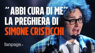 Simone Cristicchi il significato di quotAbbi cura di mequot la sua preghiera damore a Sanremo 2019 [upl. by Nahamas]