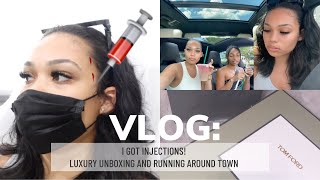 DAILY VLOG I GOT INJECTIONS  LUXURY UNBOXING  STARBUCKS OMBRE DRINK  Briana Monique [upl. by Raskin992]