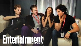 Vampire Diaries Cast Interview with Michael Ausiello Part 1  Entertainment Weekly [upl. by Repsag]