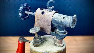 1930s GASOLINE BLOW TORCH RESTORATION  With Testing [upl. by Tnomyar]