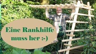 Rankhilfe selber bauen  Hokkaido Kürbis  DIY [upl. by Laryssa]