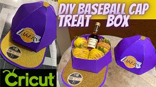 DIY Baseball Cap Treat Box Tutorial  Cricut Hat Gift Box  Father’s Day Gifts for Him [upl. by Air217]