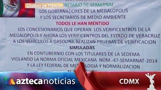 Acusan fraude en verificentros no hay laboratorios acreditados  CDMX [upl. by Bathesda]