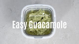 Easy Guacamole  Pampered Chef [upl. by Arrik]