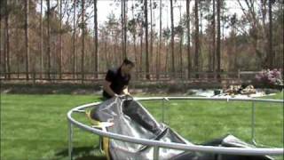 How to Assemble Round Trampoline [upl. by Retsehc]