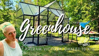 WE BUILT A GREENHOUSE Palram Polycarbonate Greenhouse [upl. by Elisee]