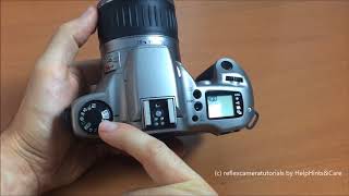 Canon Eos 3000N tutorial [upl. by Nilatak]