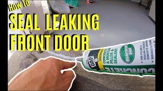 How To Seal Leaking Front Door Jonny DIY [upl. by Enrichetta]