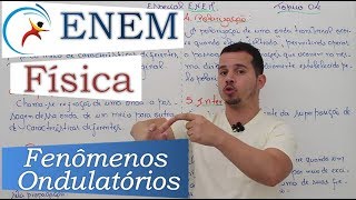 REVISÃO ENEM FÍSICA  Tópico 04 Fenômenos Ondulatórios [upl. by Eentroc975]