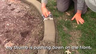 How to Trowel  Landscape Curbing Tips  The Curb Depot [upl. by Amos540]