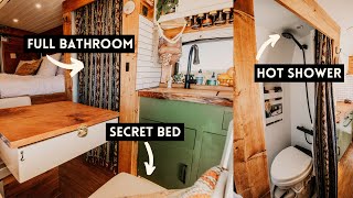 VAN TOUR  Amazing Van Conversion Tour by Couple with NO Experience [upl. by Lowis229]