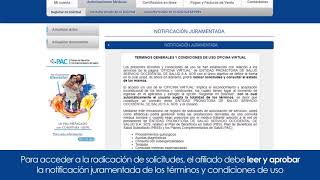 EPS SOS  registro de autorizaciones médicas [upl. by Nitram]