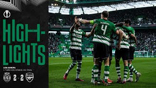 Liga Europa  Resumo Sporting CP x Arsenal FC [upl. by Elagiba409]