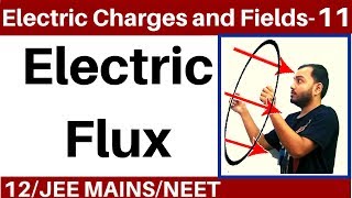 Electric Charges and Fields 11  Gauss Law Part 1  Electric Flux and Area Vector JEE MAINSNEET II [upl. by Mervin]