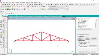 Staadpro  Analysis and Design of Truss [upl. by Droc802]