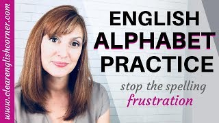 How to Say English Letters American English Alphabet Pronunciation [upl. by Ecitnerp]