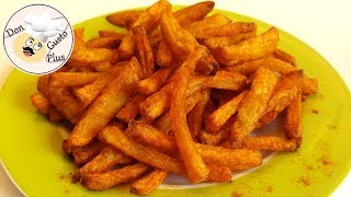 Selbstgemachte Pommes frites 🍟  Heißluftfritteuse Airfryer  Rezept [upl. by Nylave746]