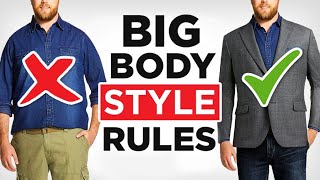 How To Dress Sharp Even If Youre FAT 21 Large Guy Style Tips [upl. by Derman]