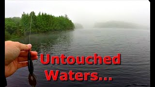 Fishing Remote Lake DEEP In the Woods of Northern Wisconsin [upl. by Ballman]