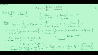 Discrete Uniform Distribution Introduction Mean and Variance [upl. by Bride]