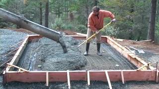 Pouring a Concrete Slab Foundation [upl. by Nanfa]