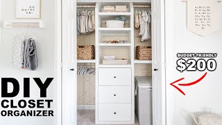 DIY Builtin Closet Organizer [upl. by Starla230]