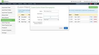 Training DrChrono Account Set Up  How to Create Custom Patient Demographics [upl. by Vevay895]