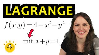 EXTREMA mit Nebenbedingungen – LAGRANGE Methode mehrdimensionale Extremstellen bestimmen [upl. by Nomannic]