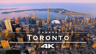 Toronto Canada 🇨🇦  by drone 4K [upl. by Nosniv]