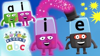 Long Vowels  Phonics  Learn to Read  Alphablocks [upl. by Krever]