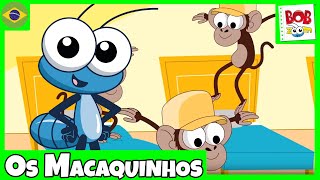 Os Macaquinhos  Bob Zoom  Video Infantil Musical Oficial [upl. by Gillian]