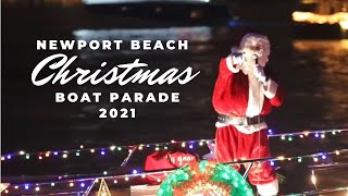 Newport Christmas Boat Parade  Holiday Lights Cruises  Newport Beach California [upl. by Tess]