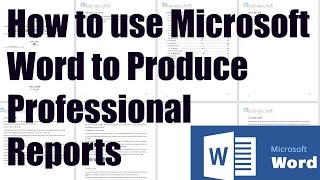 How to use Microsoft Word for Report Writing [upl. by Riegel420]