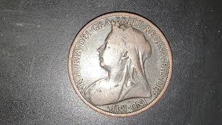 UK 1899 One Penny Coin [upl. by Ecnatsnoc682]