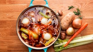 How To Make Veggie Stock From Kitchen Scraps [upl. by Bruell776]