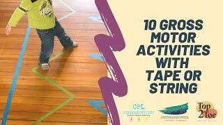 10 Gross Motor Activities with Tape [upl. by Drauode]