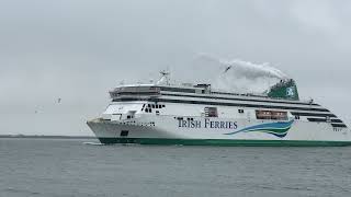 MV Ulysses Irish Ferries arriving into Dublin Port  Unravel TravelTV [upl. by Ligriv626]