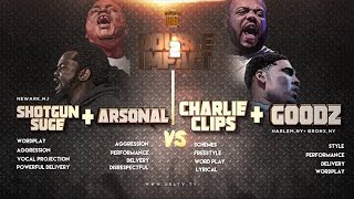 CHARLIE CLIPS  GOODZ VS ARSONAL  SHOTGUN SUGE SMACK URL RAP BATTLE  URLTV [upl. by Trebo]