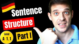 Satzbau Part I  Hauptsatz  German Sentence Structure I  YourGermanTeacher [upl. by Atrebla]