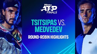 Tsitsipas vs Medvedev  Nitto ATP Finals Highlights [upl. by Arleta]