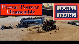 Lionel PrewarPostwar Train Disassembly [upl. by Tehc]