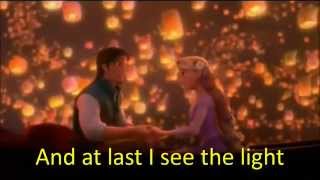 Tangled  I See The Light English  Lyrics [upl. by Laurette]